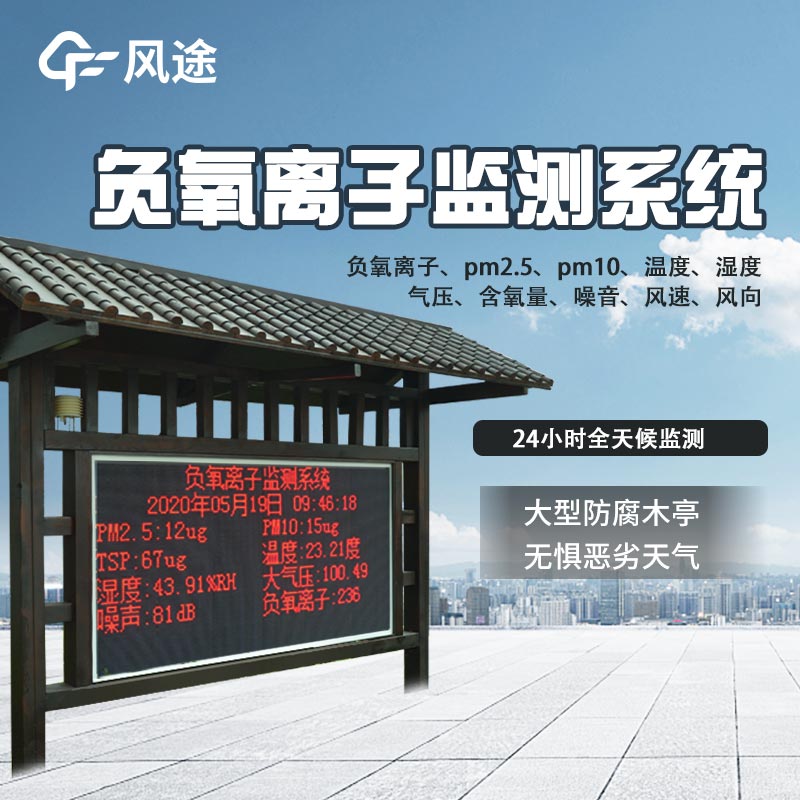 公園20分鐘效應,用負氧離子監測站保衛環境