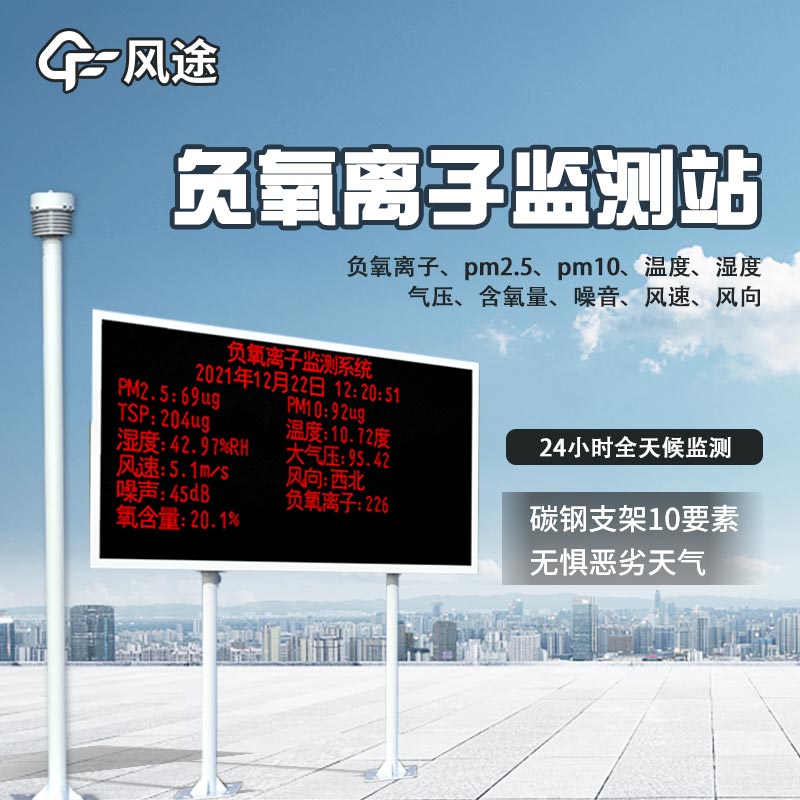 用數(shù)據(jù)量化生態(tài)效益,公園負(fù)(氧)離子監(jiān)測(cè)系統(tǒng)