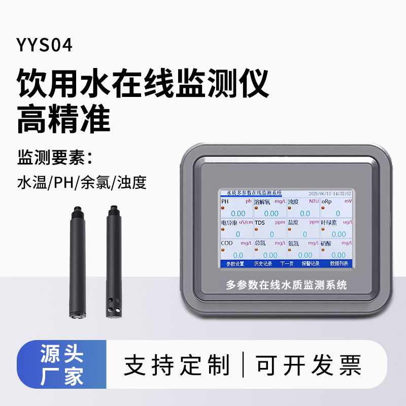 飲用水水質監測參數(水溫、ph、余氯、濁度)